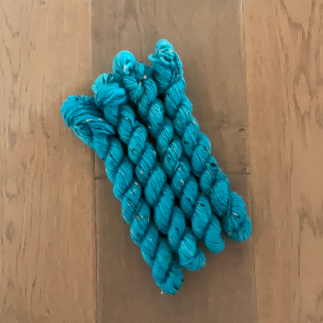 Mini DK Tweed Turquoise Skein