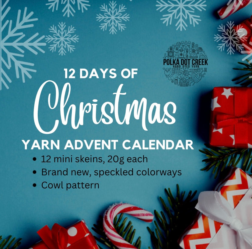 12 Days of Christmas Speckled Countdown Calendar