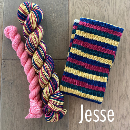 Jesse's Fingering Self-Striping Sock Set