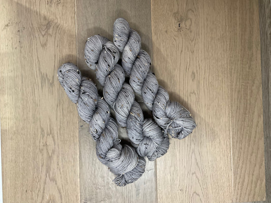 Fingering Tweed Silver Skein