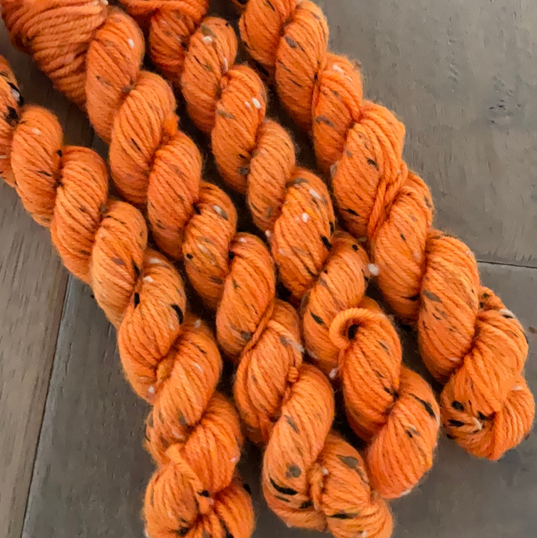 Mini DK Tweed Safety Vest Orange Skein