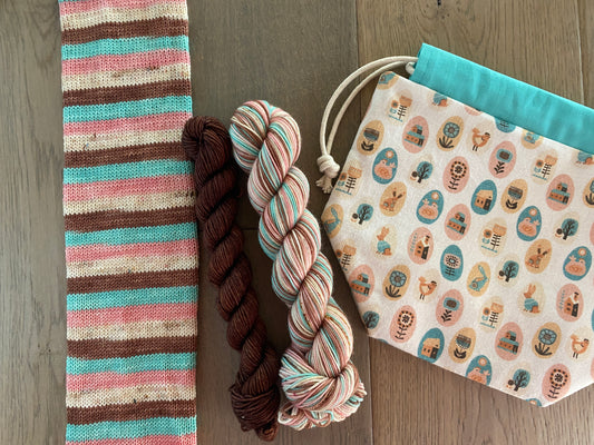 Easter Basket Project bag and sock set