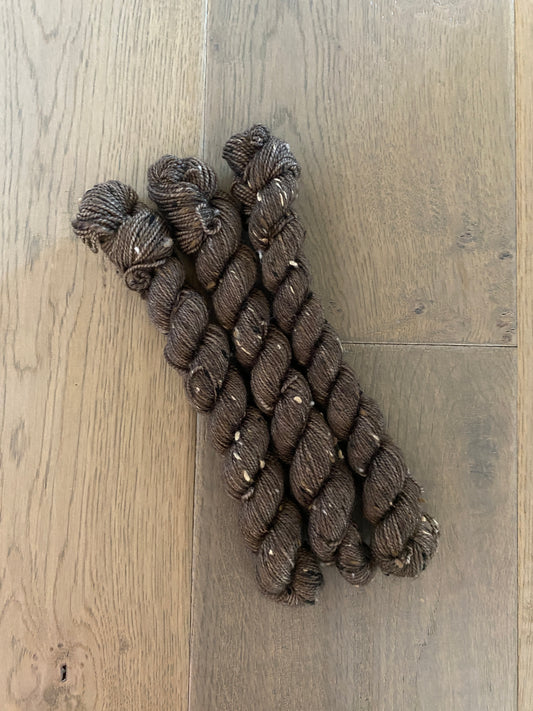 Mini DK Tweed Chocolate Skein