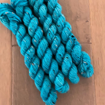 Mini DK Tweed Turquoise Skein