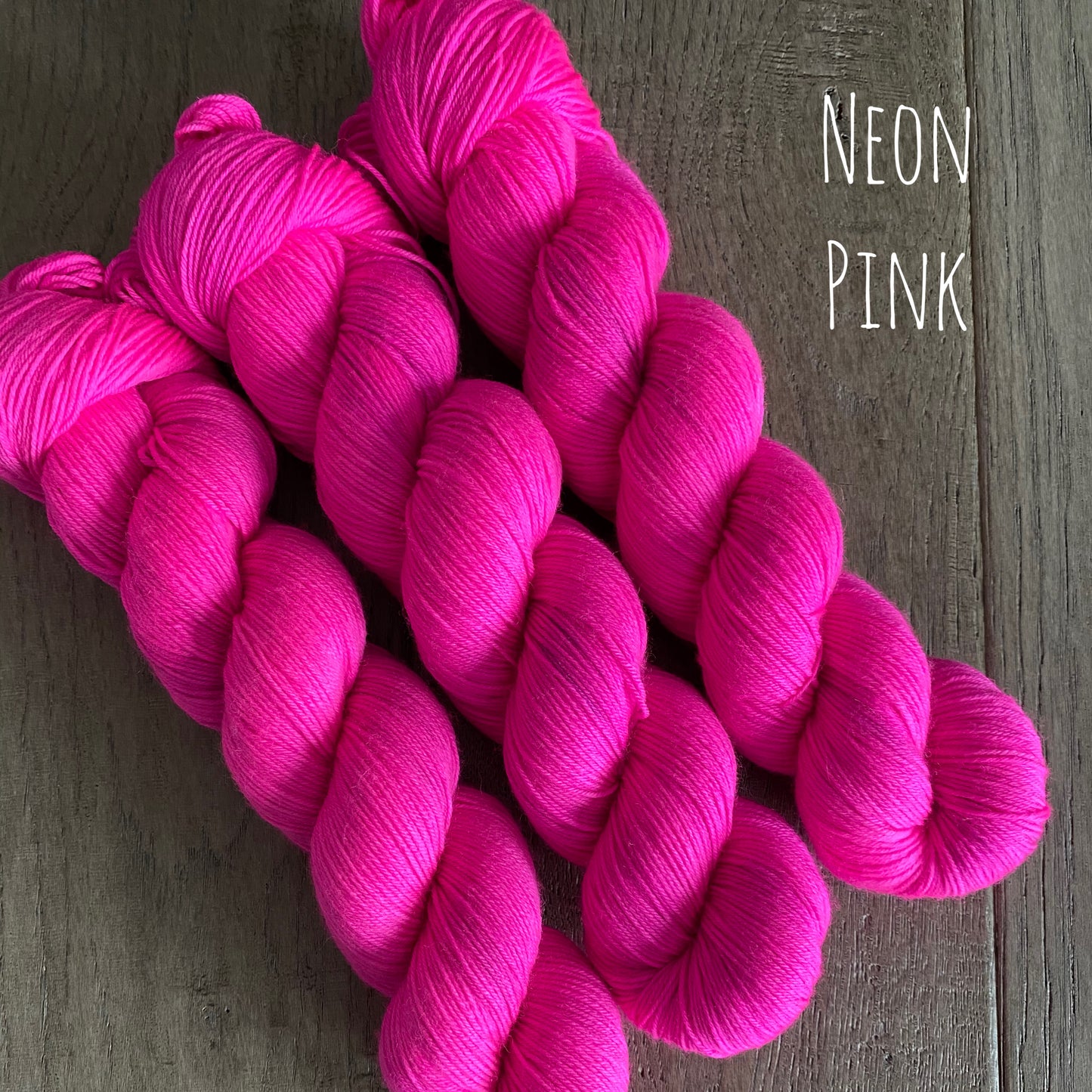 Neon Pink Fingering Yarn