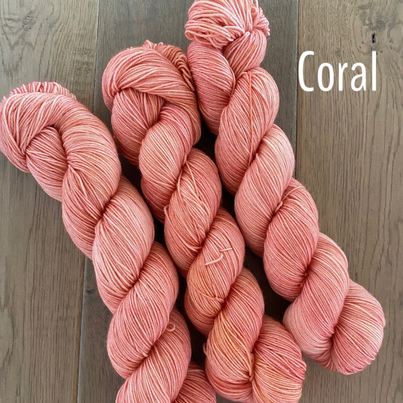 Worsted Coral Yarn