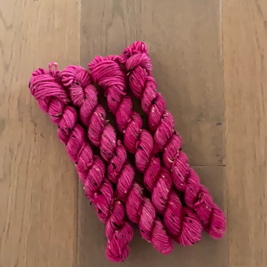 Mini DK Tweed Pink Popsicle Skein