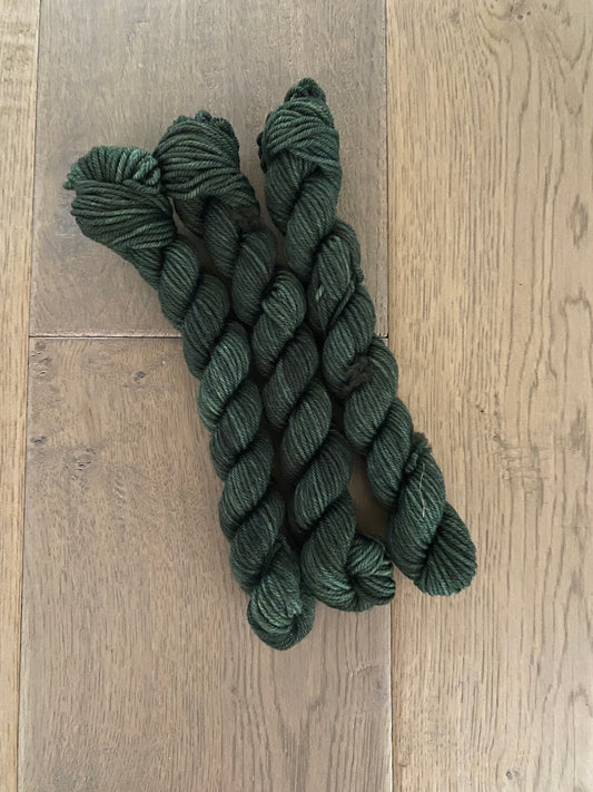 Mini DK Hunter Green Skein