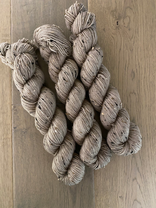 Fingering Tweed Sand Skein