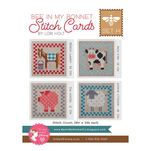 Stitch Cards - Set H